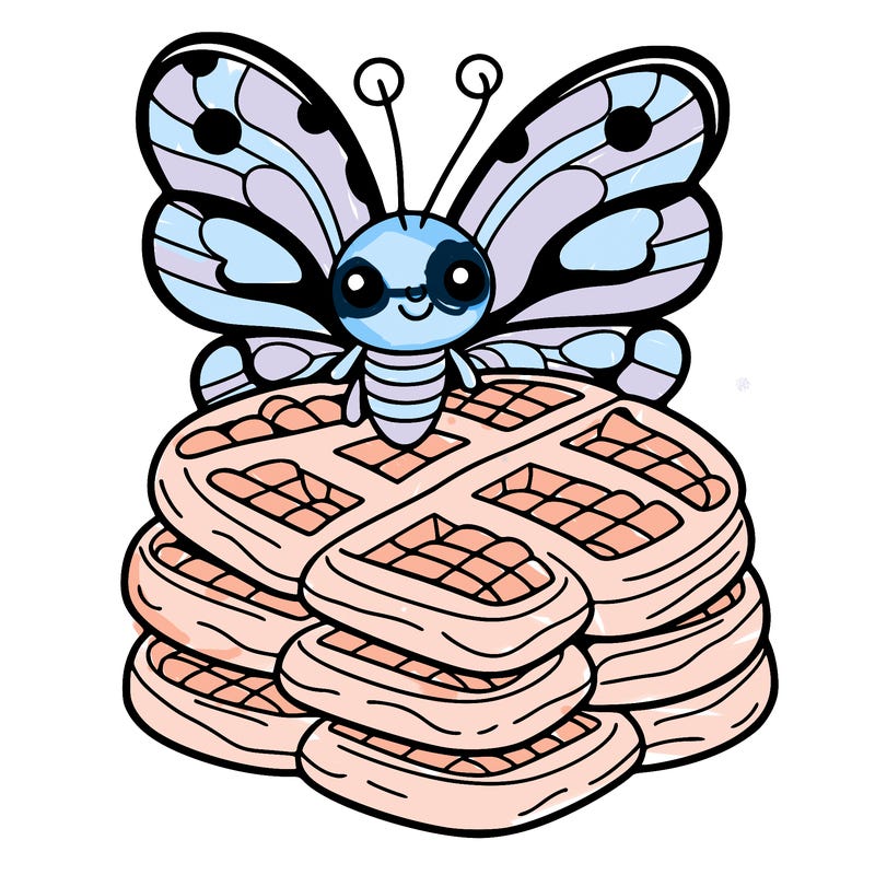 butterfly waffles