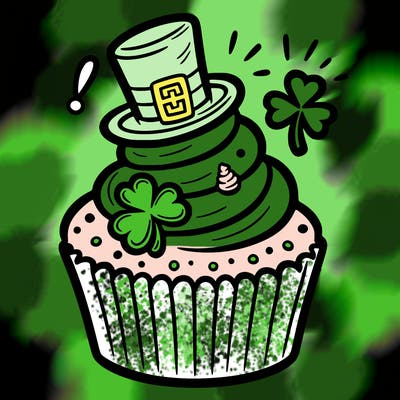 saint patrick’s day cupcake