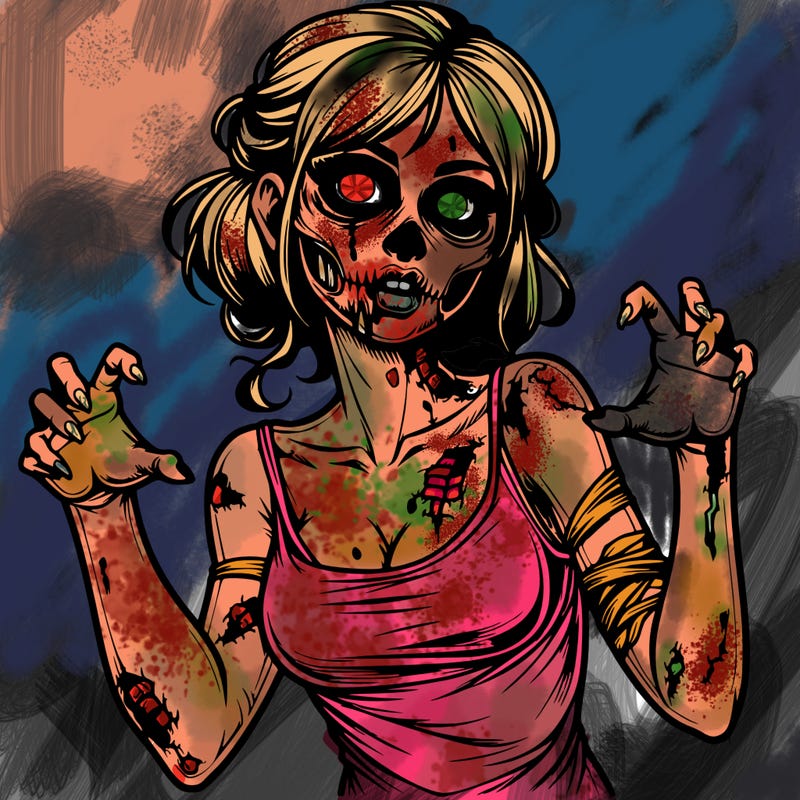 realistic zombie girl