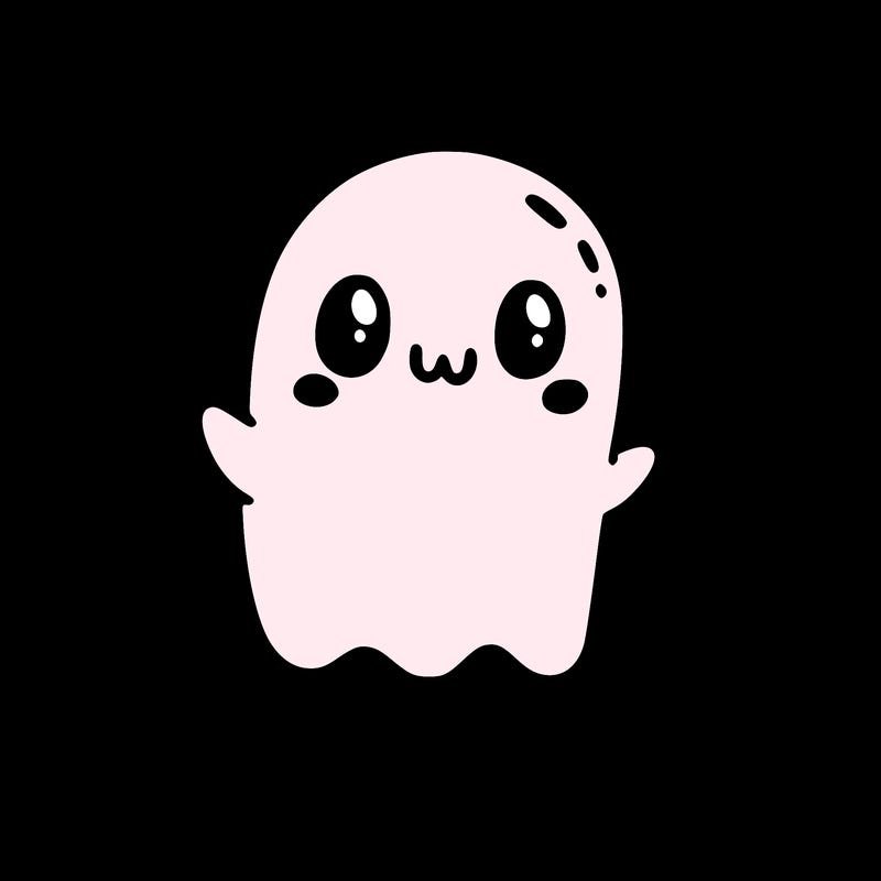 cute ghost in halloween