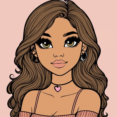 realistic pretty girl