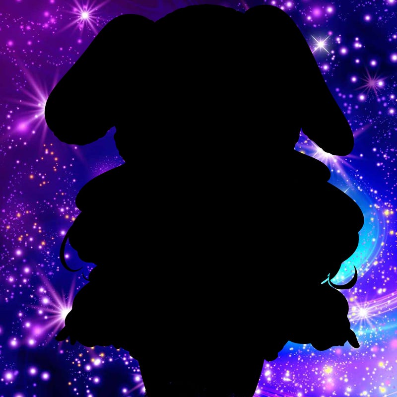 pretty anime girl wearing a fluffy hoodie with bunny ears on the hood and a skirt