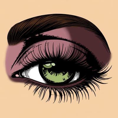 eye closed realistic