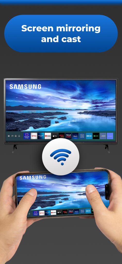 TV remote for Samsung - App - Samsung Smart TVへのiPhone画面ミラーリング