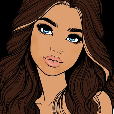 beautiful realistic girl