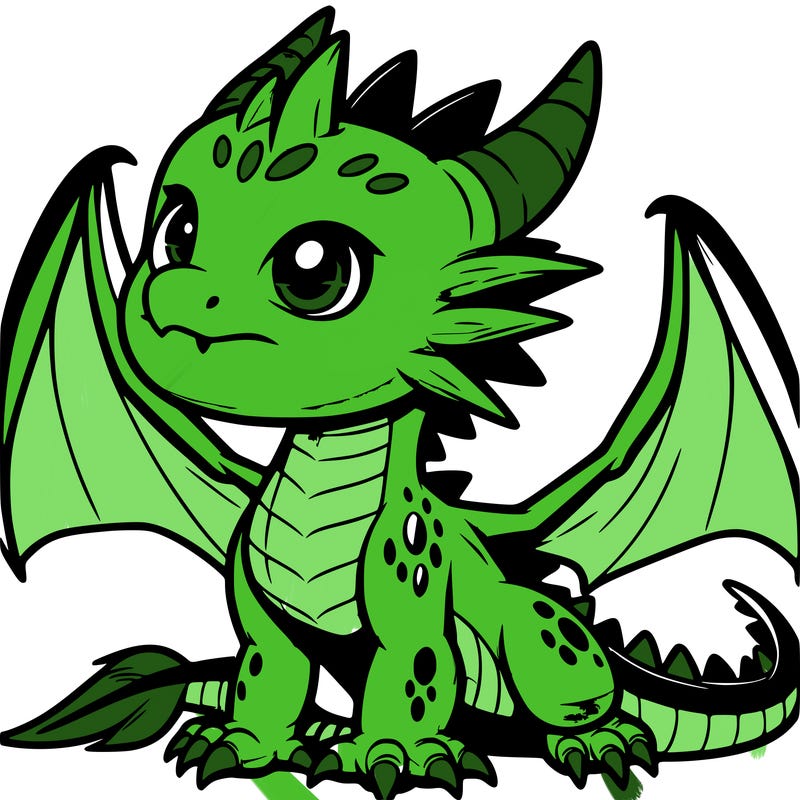 fierce baby night dragon