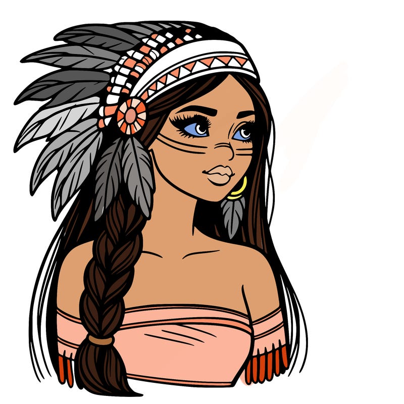 native american beautiful woman