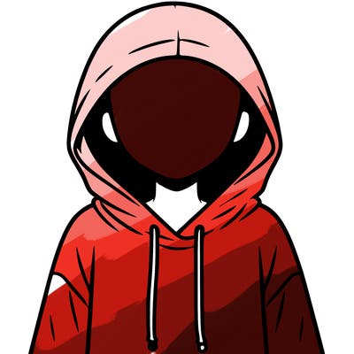faceless girl in hoodie