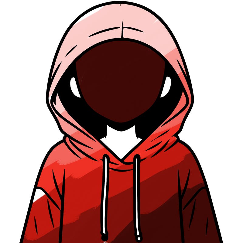 faceless girl in hoodie