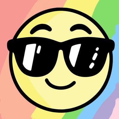 emoji with sunglasses