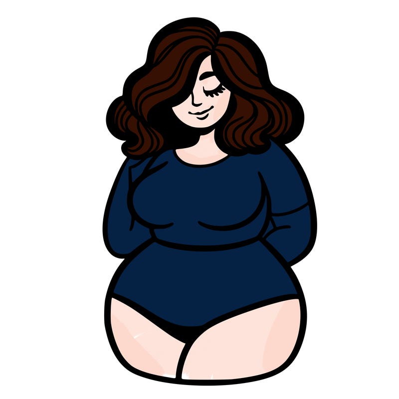curvy woman