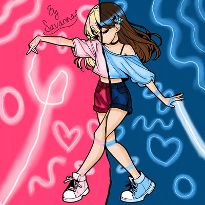 realistic girl danceing