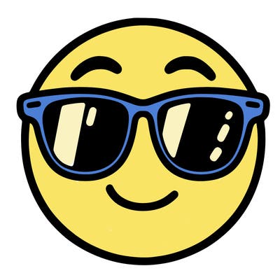 emoji with sunglasses