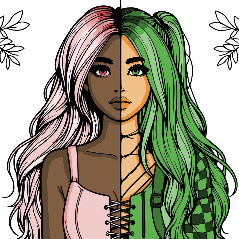 realistic girl split