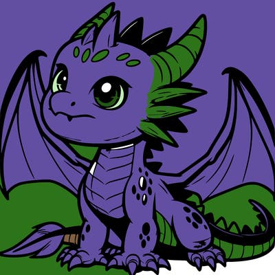 fierce baby night dragon