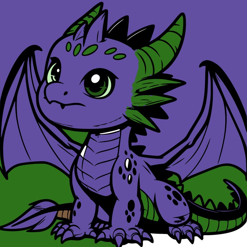 fierce baby night dragon