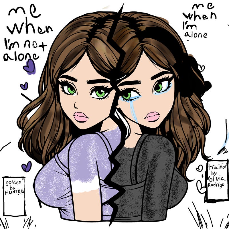 realistic girl split