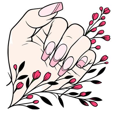 nails with french tip