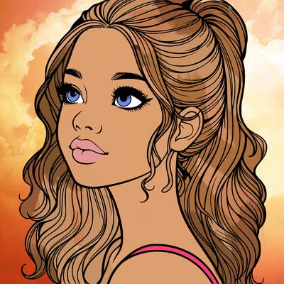 beautiful realistic girl