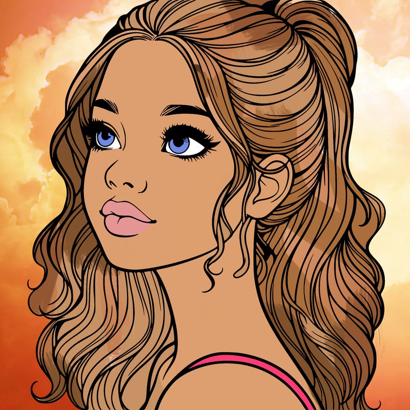 beautiful realistic girl