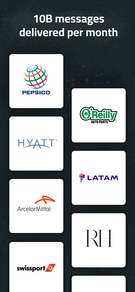 Logos of major enterprise clients including PepsiCo and Hyatt using Zello Walkie Talkie