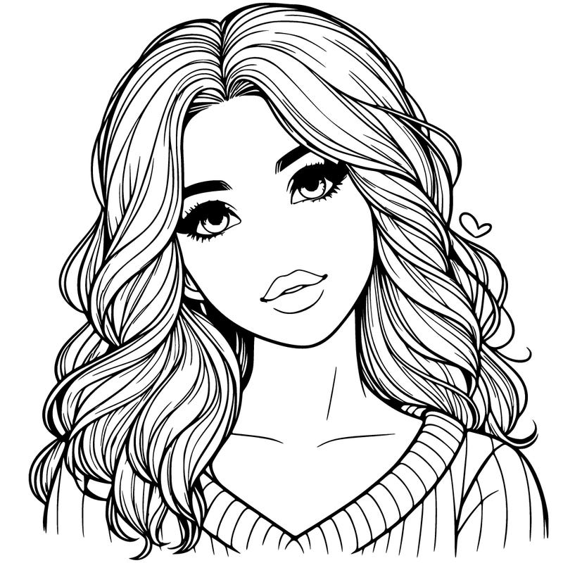 realistic pretty girl