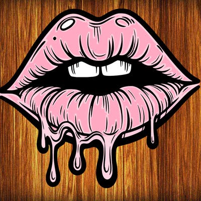 lips that look realistic and drip