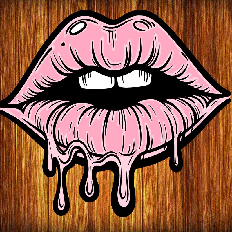 lips that look realistic and drip