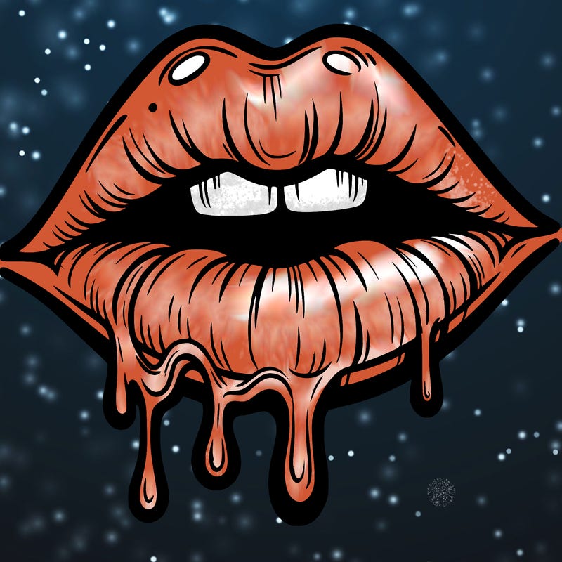 lips that look realistic and drip