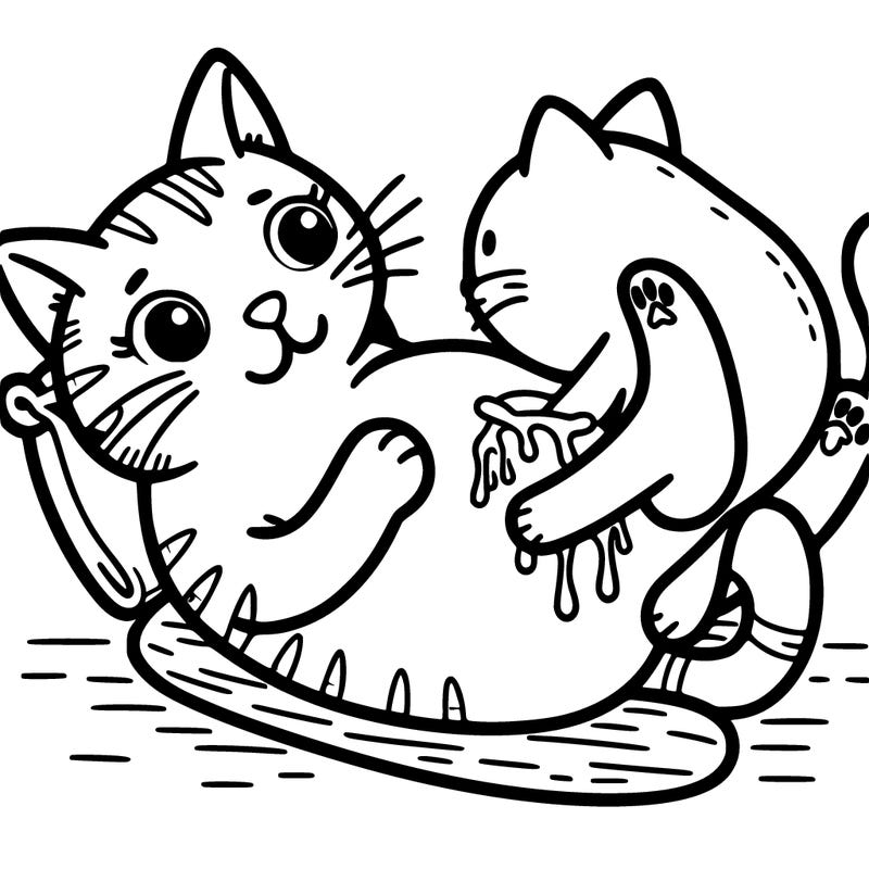 a pregnant cat giving birth