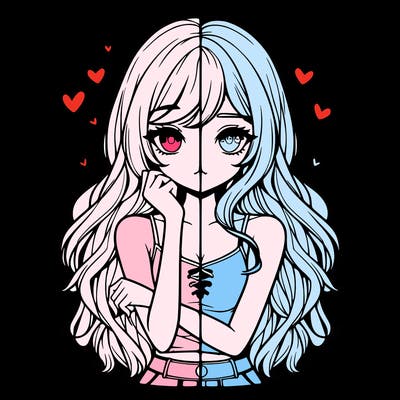 realistic girl split