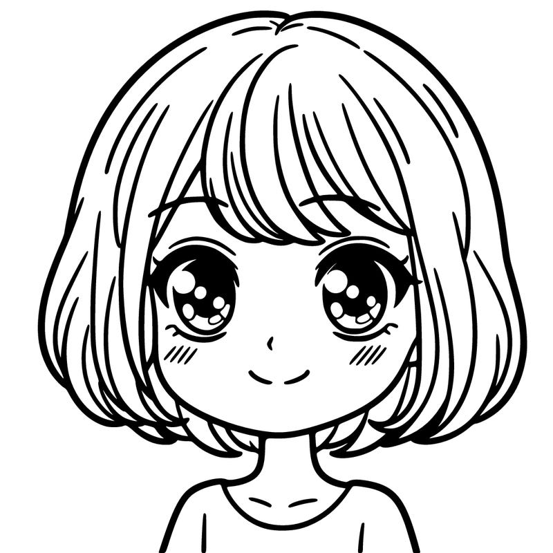 girl with short hair