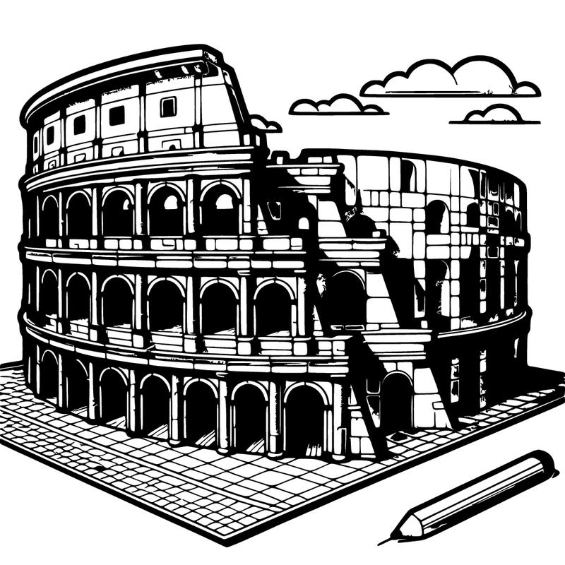 colosseum in 3d