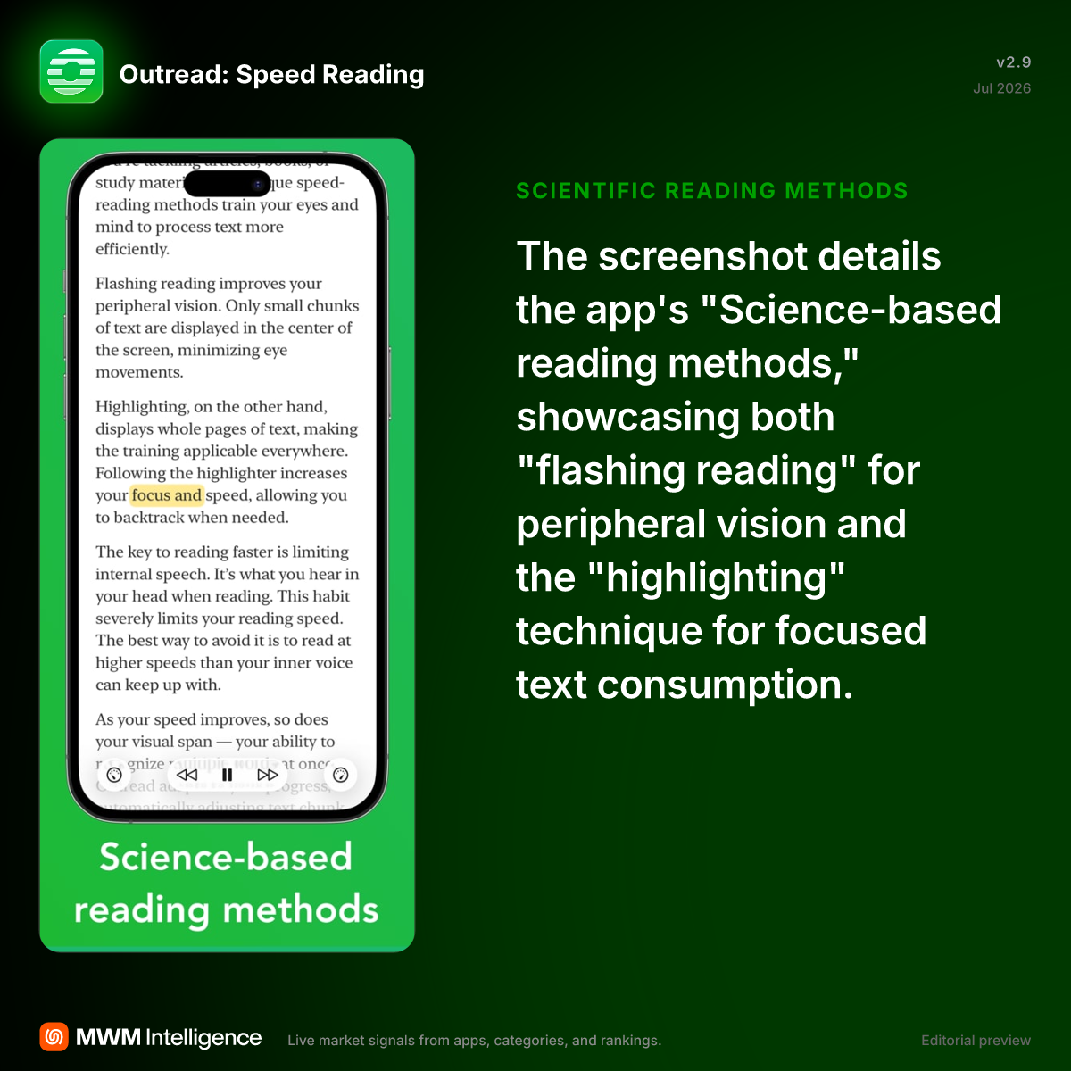 Outread: Speed Reading - Books App | MWM