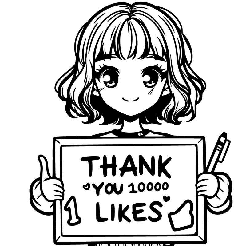 a girl with a sign writing thank you for the 1000 likes