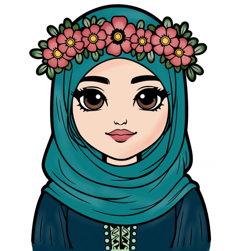 realistic girl with flower crown