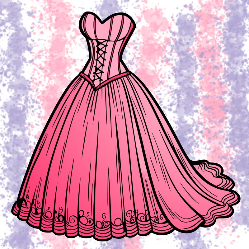 wedding dress-corset and a long and flowy skirt