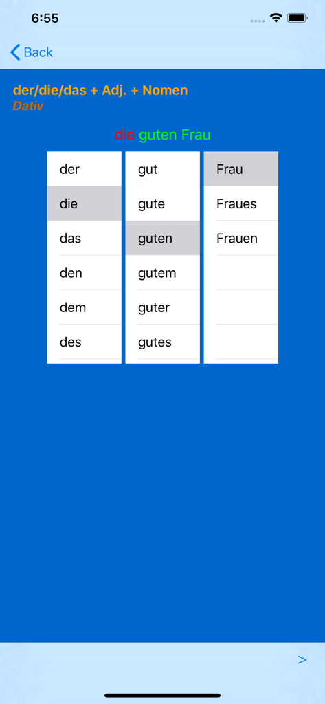 German Adjective Endings - Education App | MWM