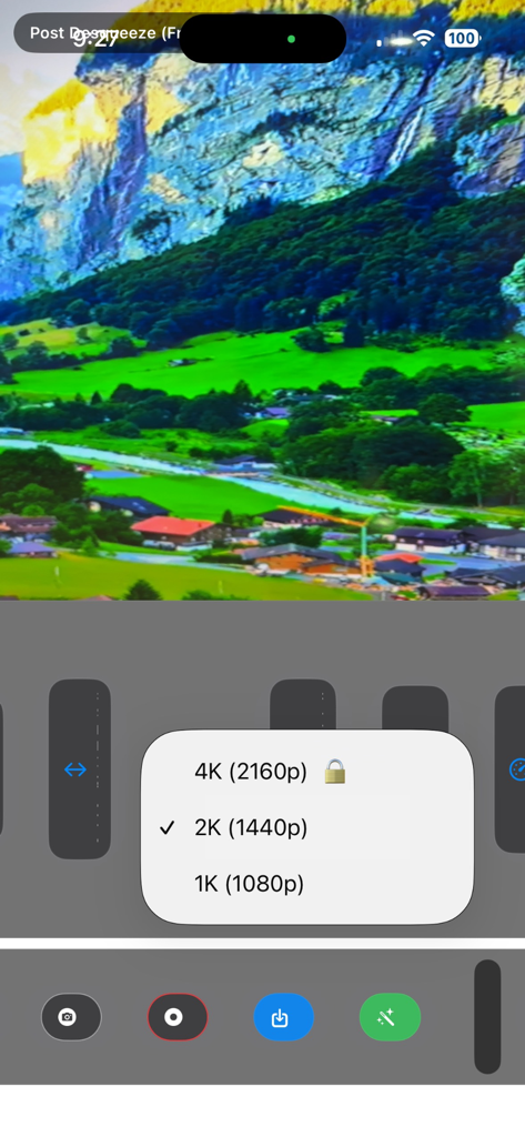 AnamorphicDesqueezer - AnamorphicDesqueezer interface showing video resolution settings including 4K 2K and 1K options