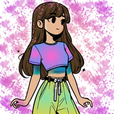 girl in a cute crop top