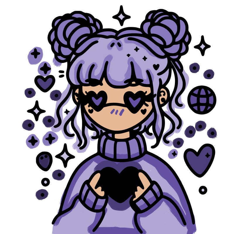 aesthetic heart girl