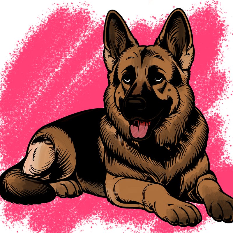 realistic german shepherd