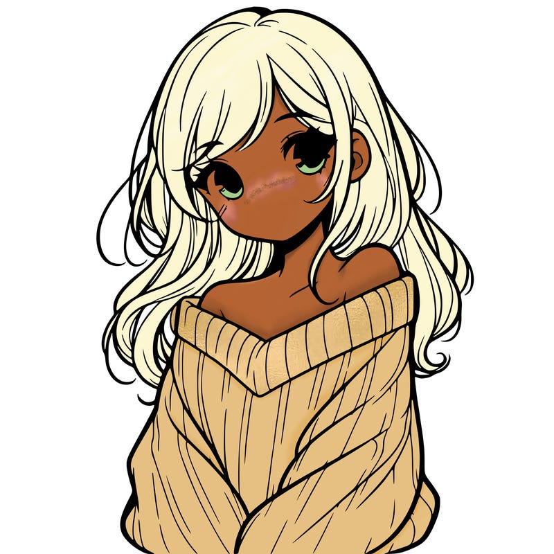 shy pretty girl wearing a sweater that is falling off one shoulder portrait