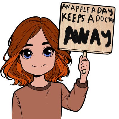realistic girl holding up a sign