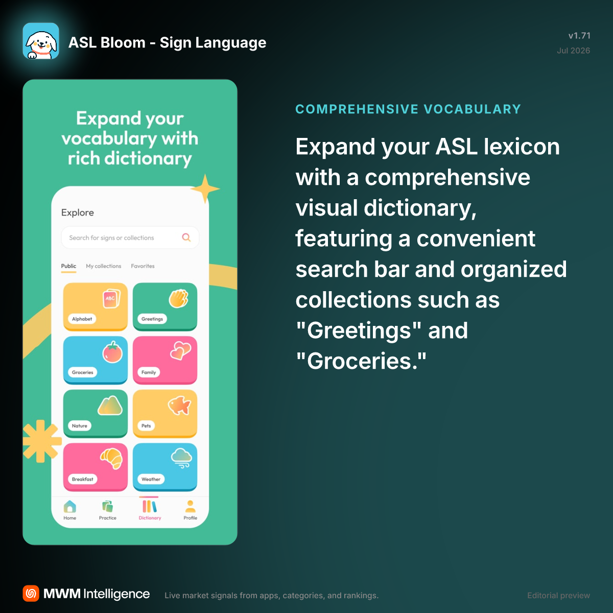 ASL Bloom - Sign Language - Education App | MWM