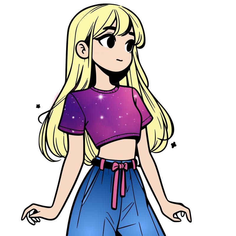 girl in a cute crop top