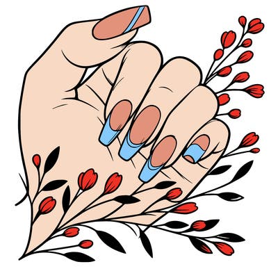 nails with french tip