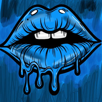 lips that look realistic and drip