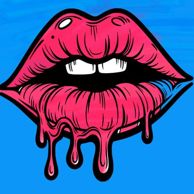 lips that look realistic and drip
