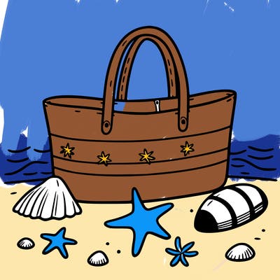 a beach bag